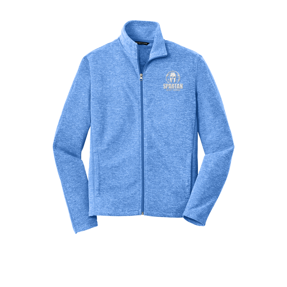 Port Authority® Heather Microfleece Full-Zip Jacket