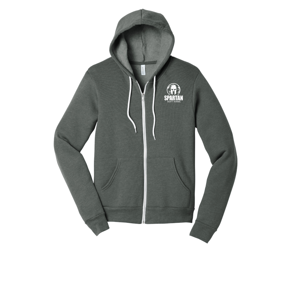 BELLA+CANVAS® Unisex Sponge Fleece Full-Zip Hoodie